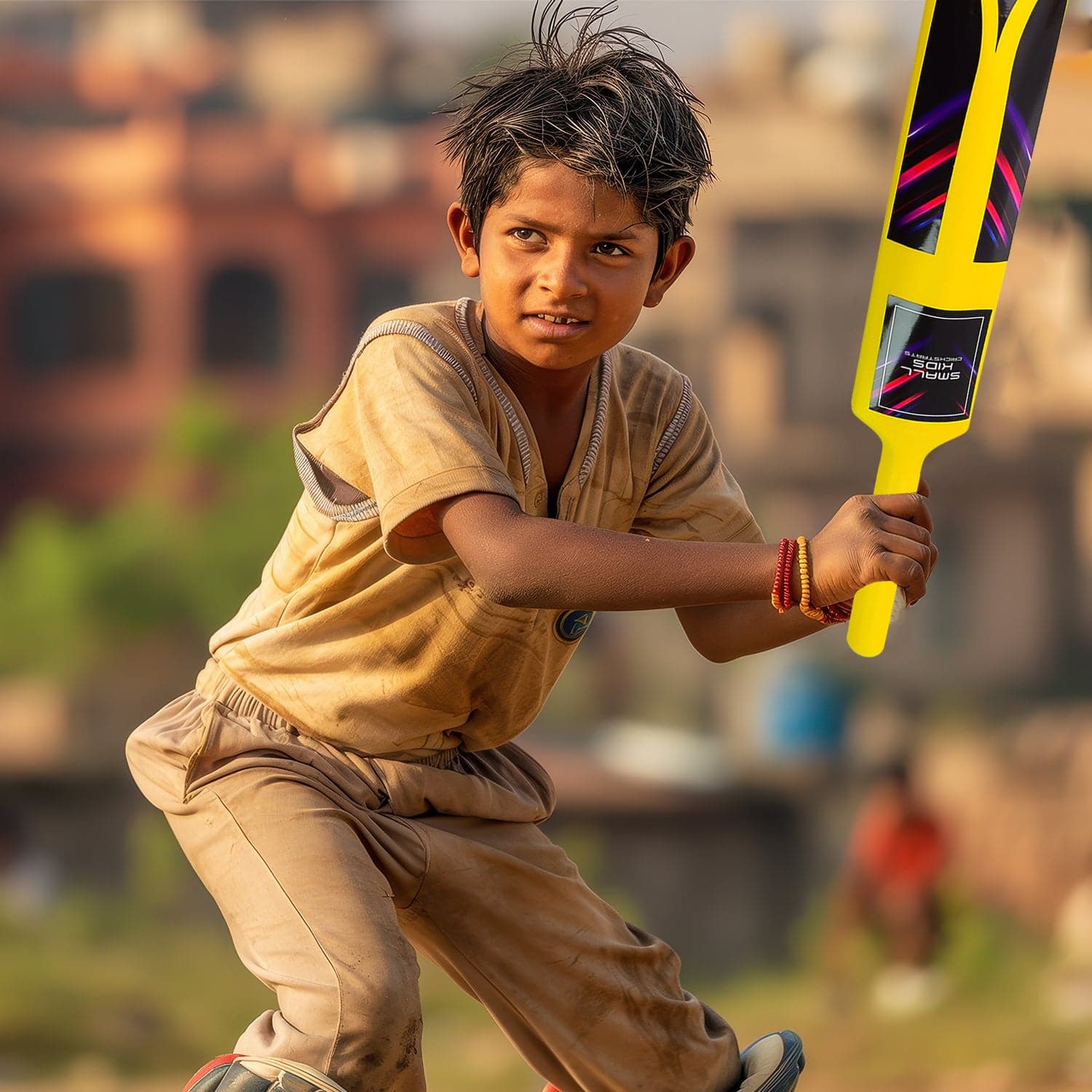 Small Cricket Kit For Boys & Girls, Cricket Set With 1 Cricket Bat, 1 Plastic Ball, Bails, 3 Stumps With Stand Base thumbnail 6