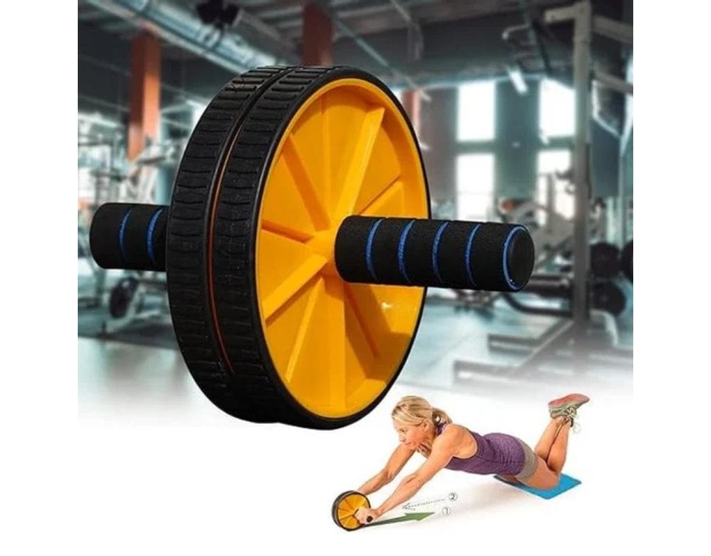 Dual Wheel Ab Roller With Anti-Slip Grip – Core Strength Ab Wheel Exerciser For Home Gym thumbnail 2