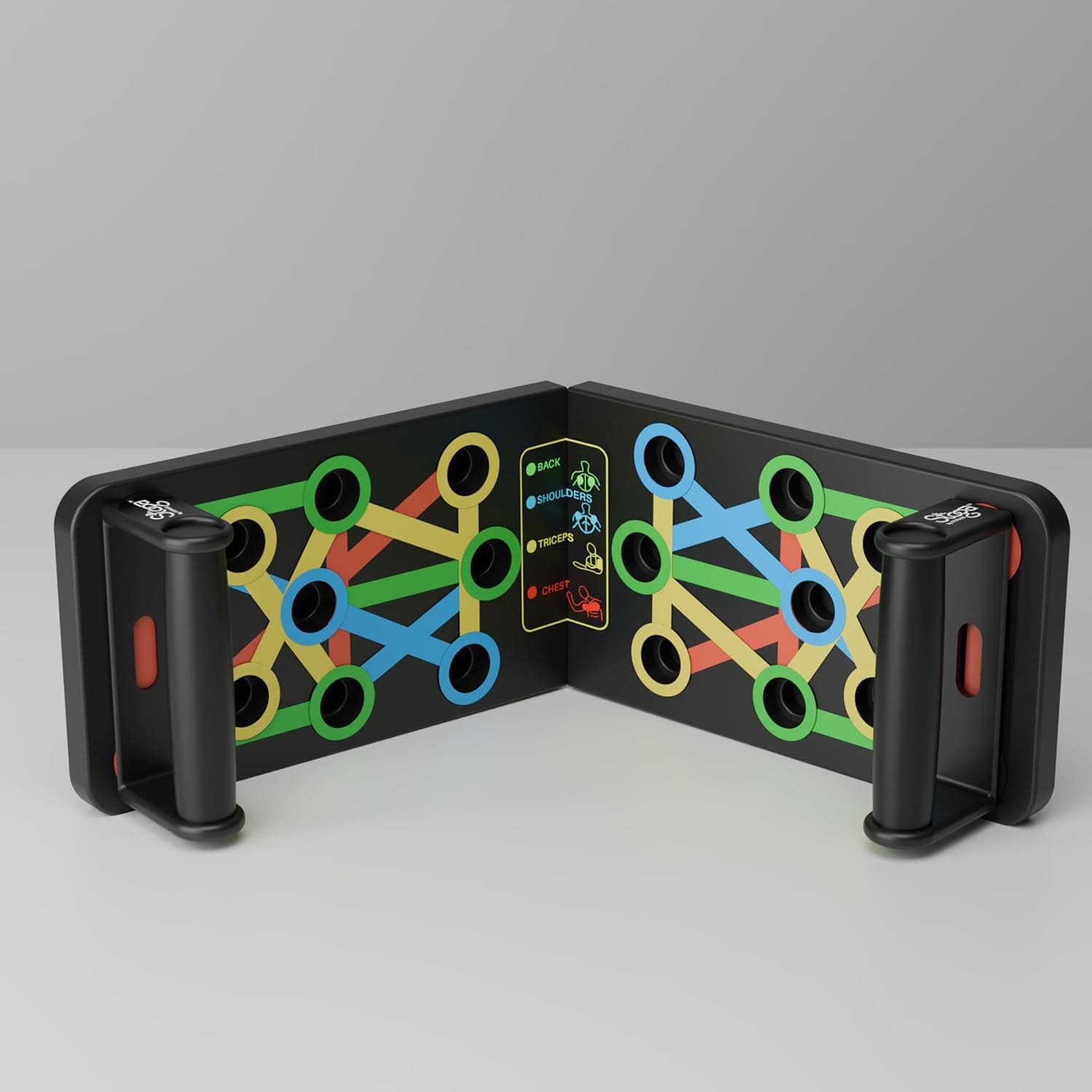 Multi-Functional Push-Up Board With Handles – Color-Coded Foldable Home Workout System thumbnail 2