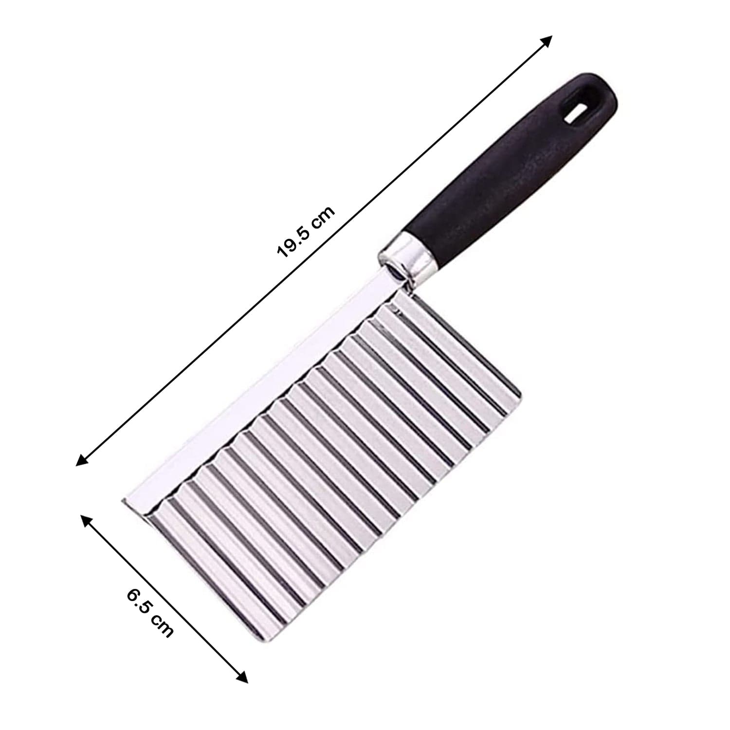 Stainless Steel Crinkle Cutter Knife for Salad and Vegetables thumbnail 6