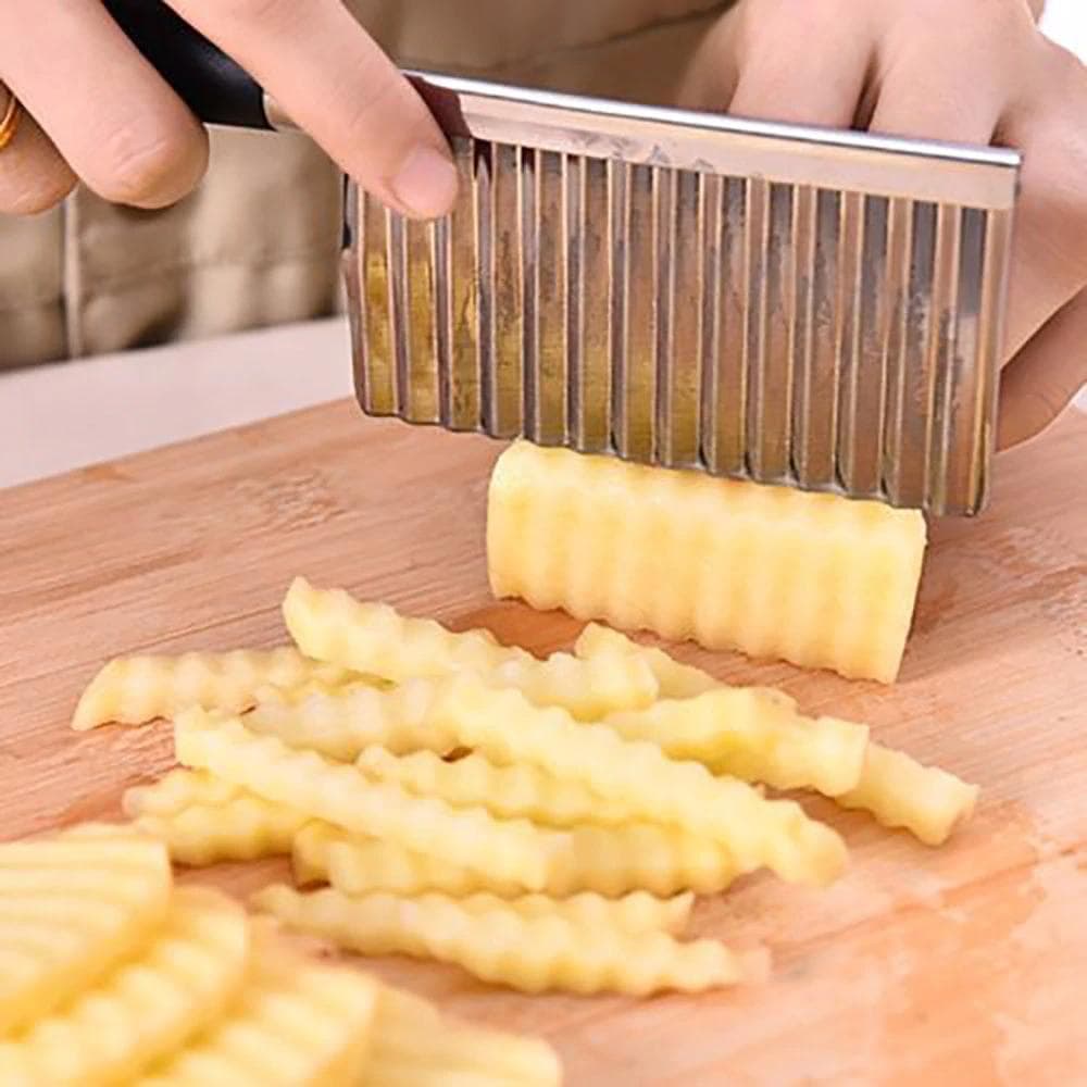 Stainless Steel Crinkle Cutter Knife for Salad and Vegetables thumbnail 7