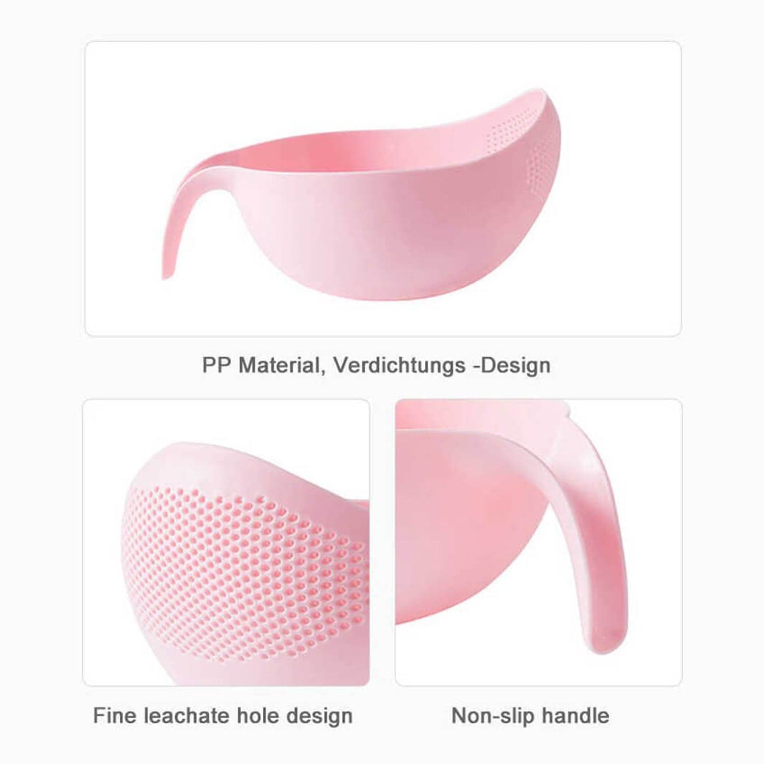 Plastic Rice Bowl / Food Strainer Thick Drain Basket With Handle For Rice ID-2014 thumbnail 7