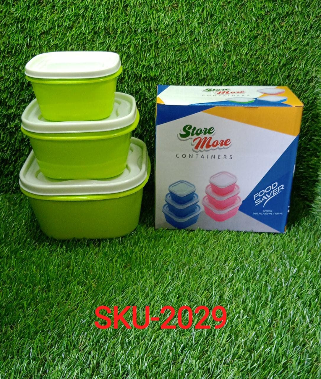 3 Pc Multi-Purpose Container used in all kinds of household and official purposes for storing food and stuffs etc. thumbnail 9
