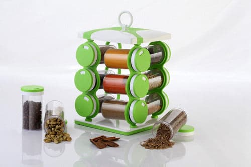 Spice jar Set - Food Grade Plastic 12pcs Spice jar (Brown Box) thumbnail 10