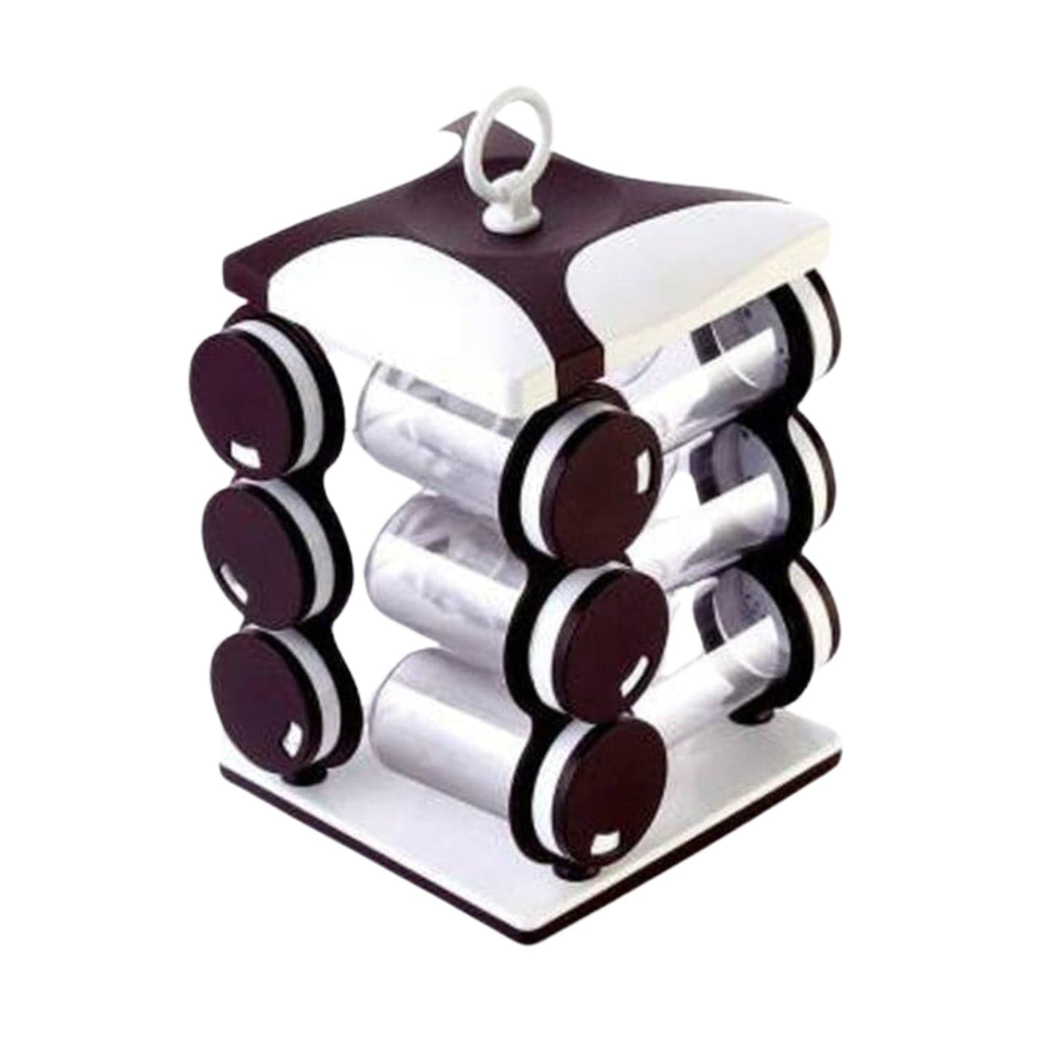 Spice jar Set - Food Grade Plastic 12pcs Spice jar (Brown Box) thumbnail 4