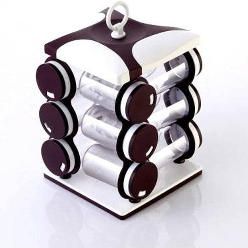 Spice jar Set - Food Grade Plastic 12pcs Spice jar (Brown Box) thumbnail 5