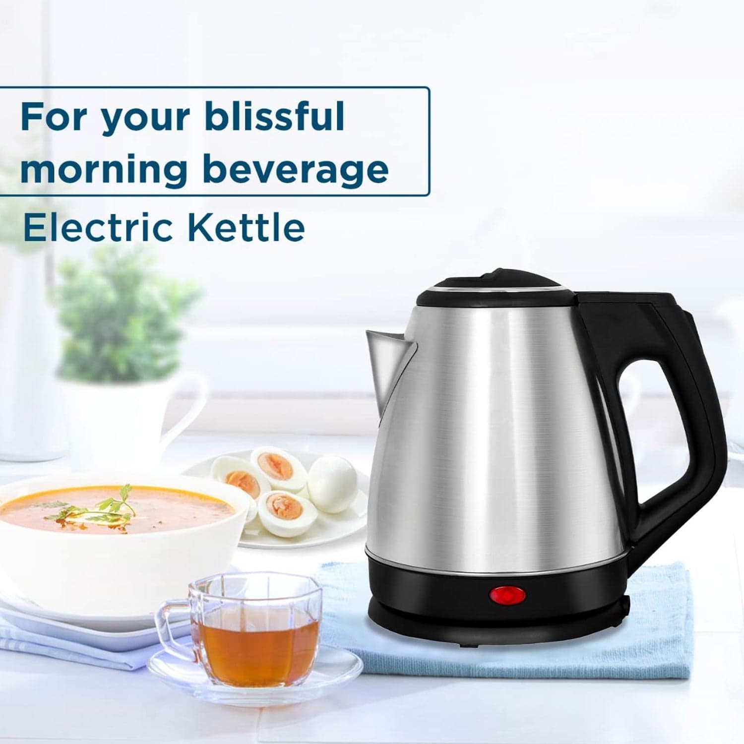 Electric Kettle | Super fast Boiling | 2Litres | Water Tea Coffee Instant Noodles Soup thumbnail 1