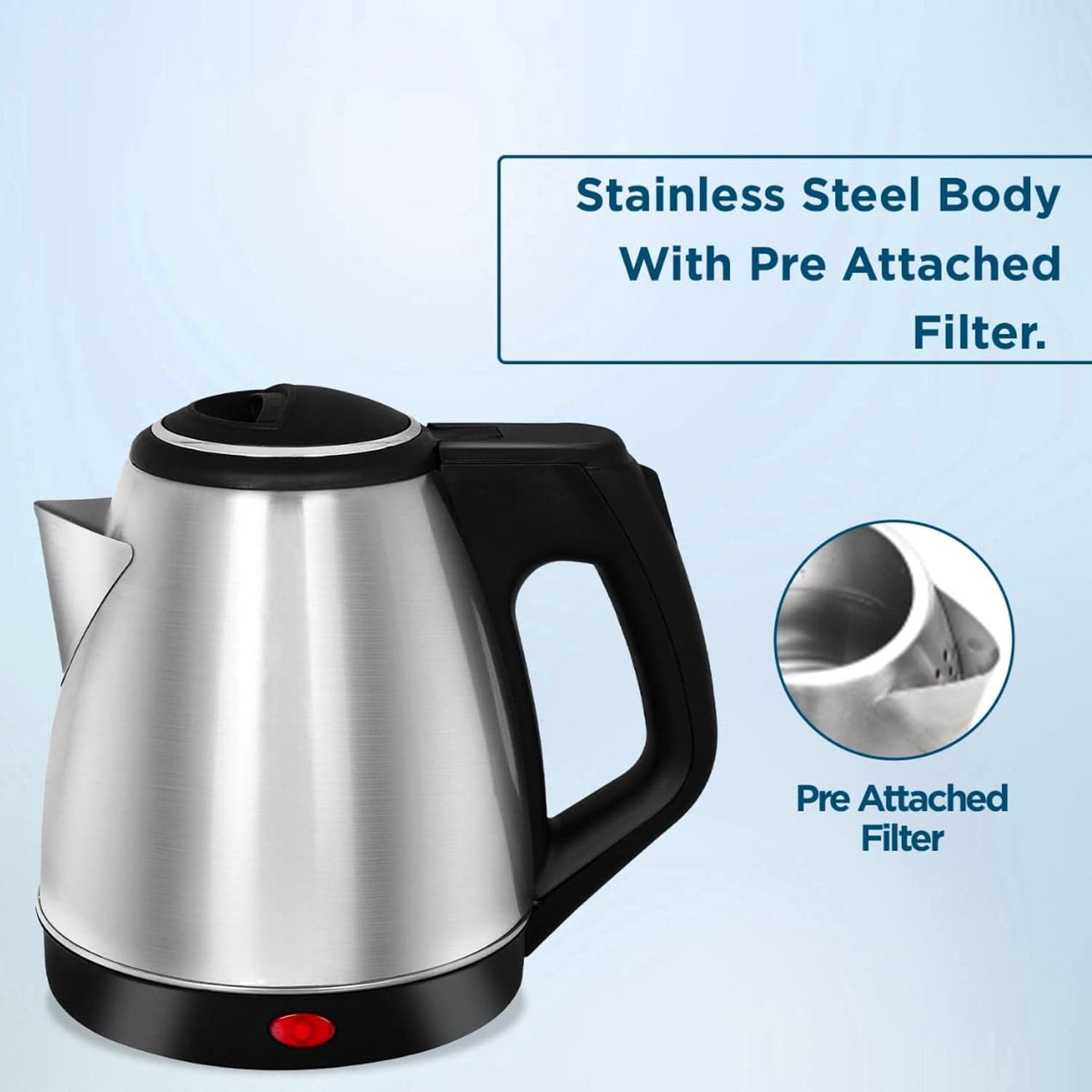 Electric Kettle | Super fast Boiling | 2Litres | Water Tea Coffee Instant Noodles Soup thumbnail 7