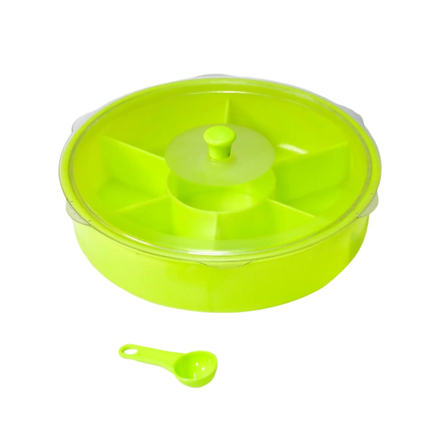 Multipurpose Dry-fruit and masala box with single spoon. thumbnail 1