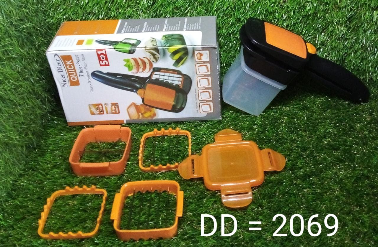 5 In 1 Nicer Dicer used for cutting and shredding of various types of food stuff in all kitchen purposes. thumbnail 8
