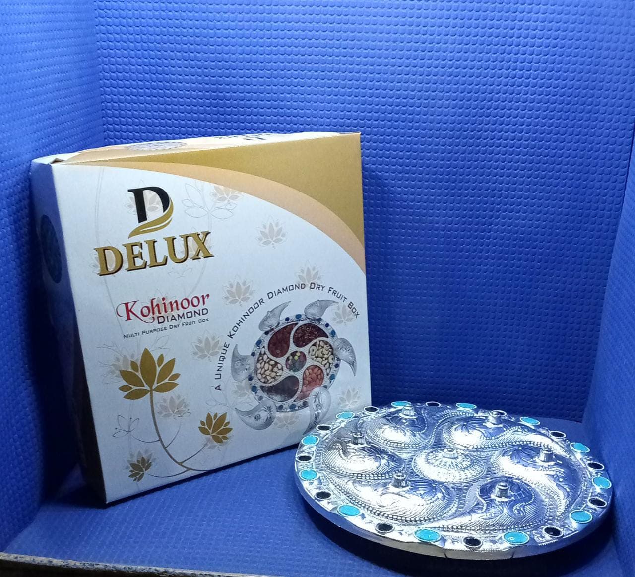 Multipurpose 7 Compartment Dry Fruit Serving Rotating Tray  thumbnail 8
