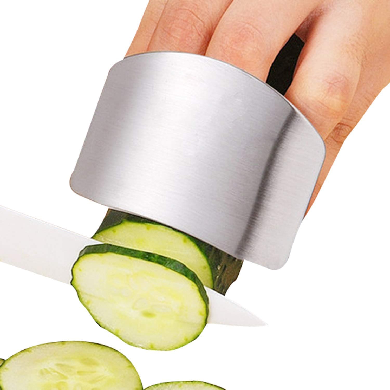 Stainless Steel Two Finger Grip Cutting Protector Hand Guard thumbnail 3