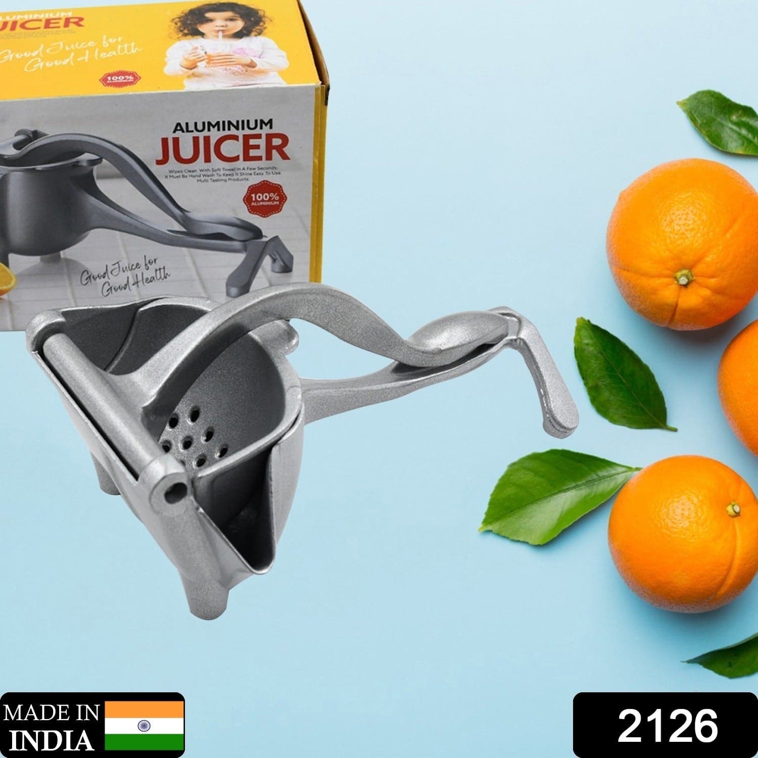 MANUAL ALUMINIUM METAL FRUIT PRESS JUICER thumbnail 2