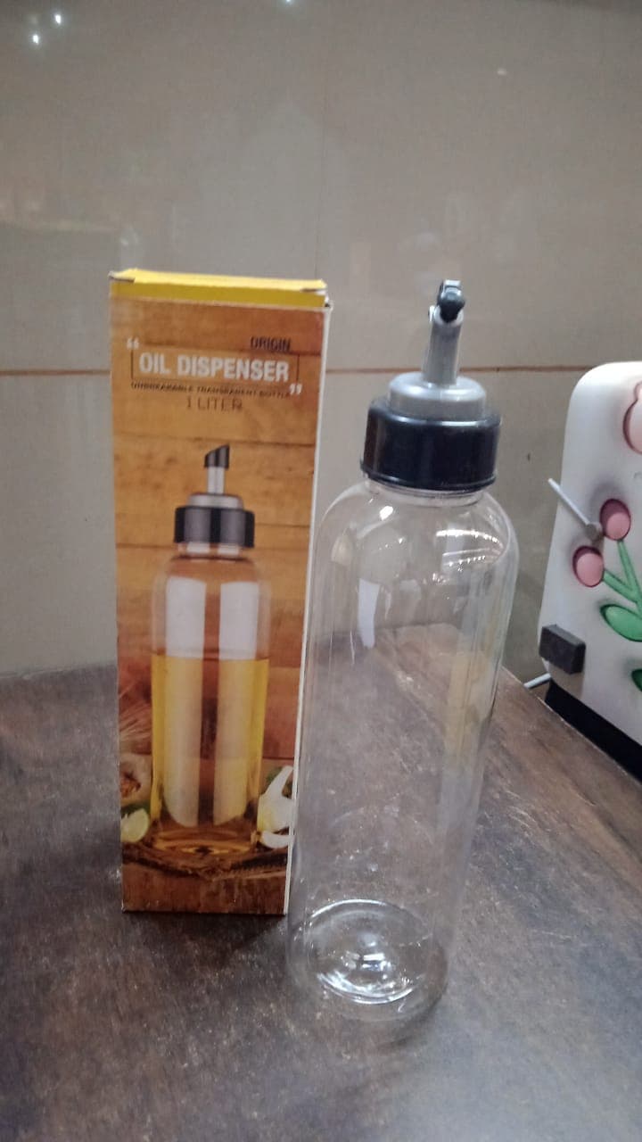 1L Oil Dispenser with Lid & Drip-Free Spout (Plastic) thumbnail 10