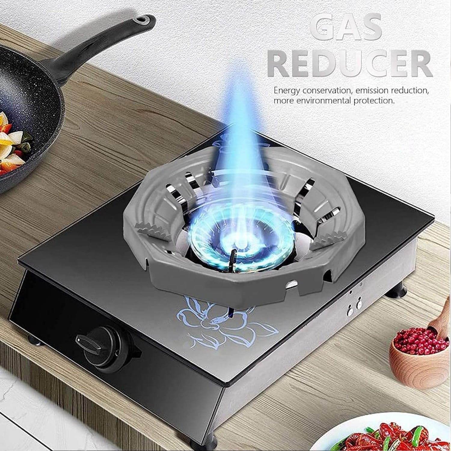 Stove Trivets Windscreen for Kitchen Wok Support Ring Cooktop Range Pan Holder Stand Stove Rack. thumbnail 3