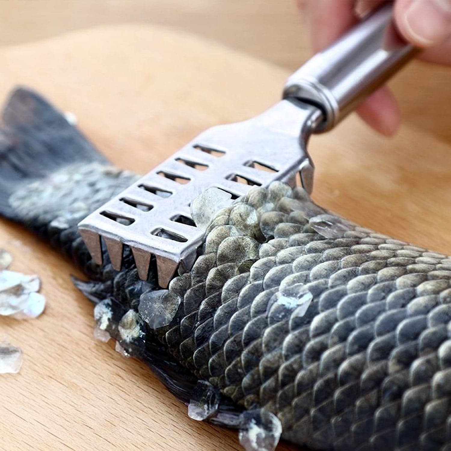 Stainless Steel Fish Scale Remover Scraper of Sawtooth Kitchen Tool thumbnail 6