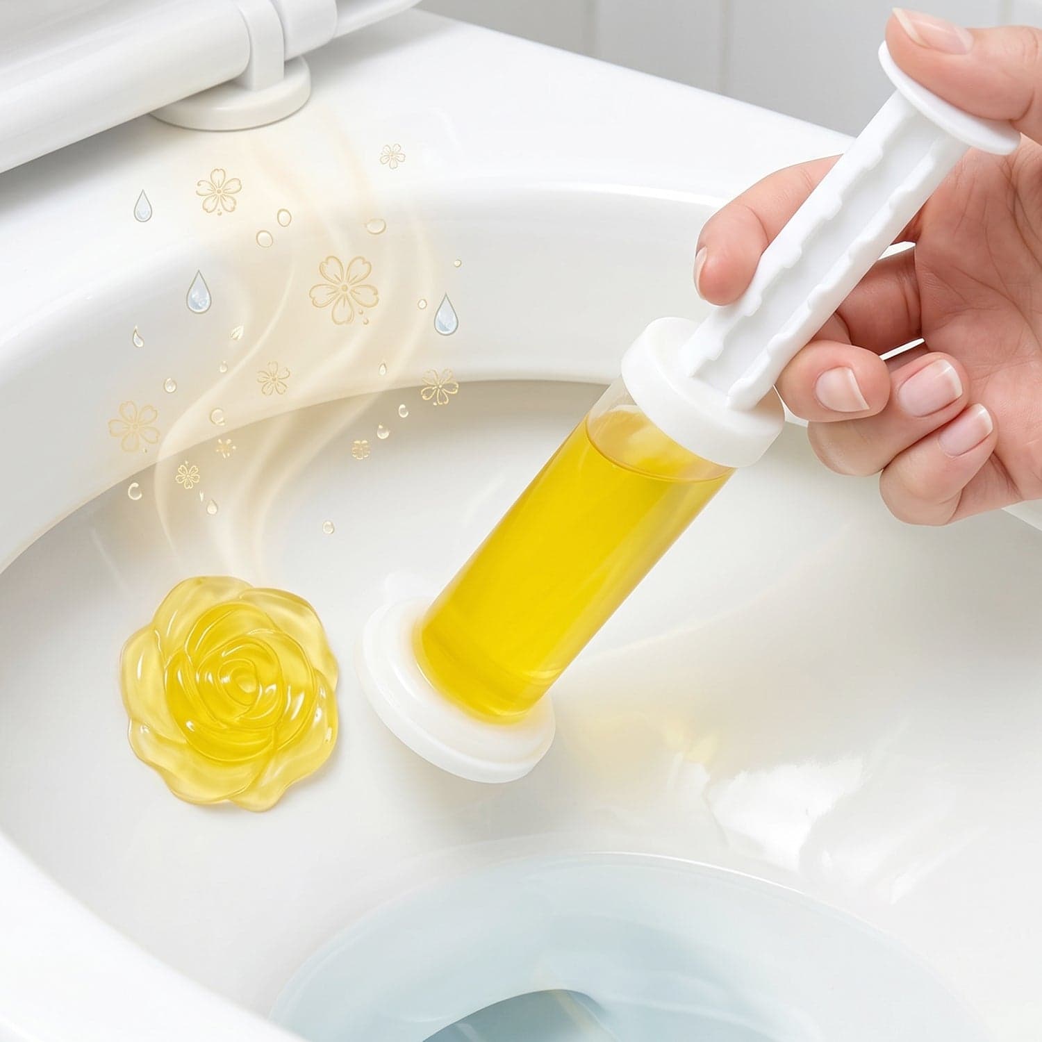 Flower-Shaped Toilet Gel Cleaner the Long-Lasting Freshness and Hygiene thumbnail 1