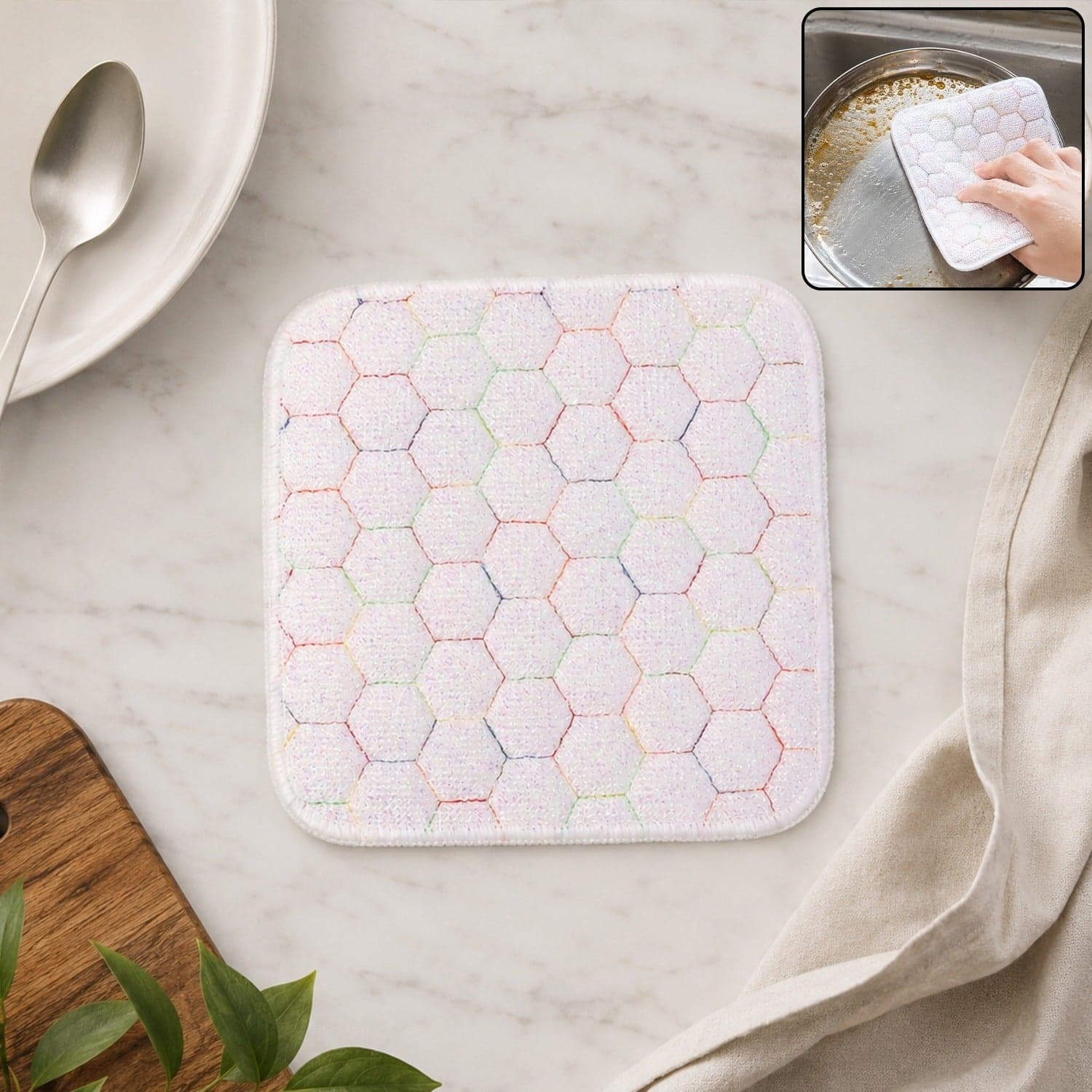 Dish Washing Scrub Pad the Tough, Durable & Multipurpose Kitchen Cleaning thumbnail 1