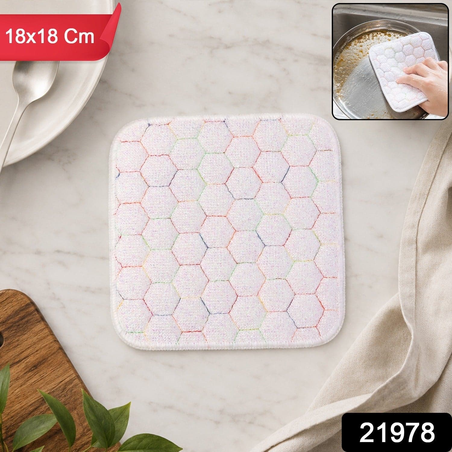 Dish Washing Scrub Pad the Tough, Durable & Multipurpose Kitchen Cleaning thumbnail 2