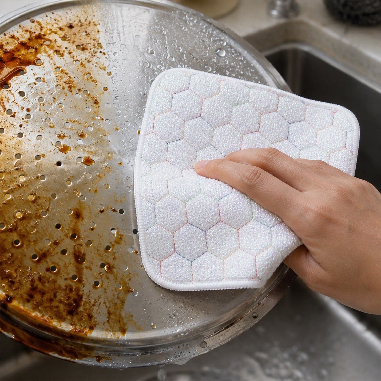 Dish Washing Scrub Pad the Tough, Durable & Multipurpose Kitchen Cleaning thumbnail 7