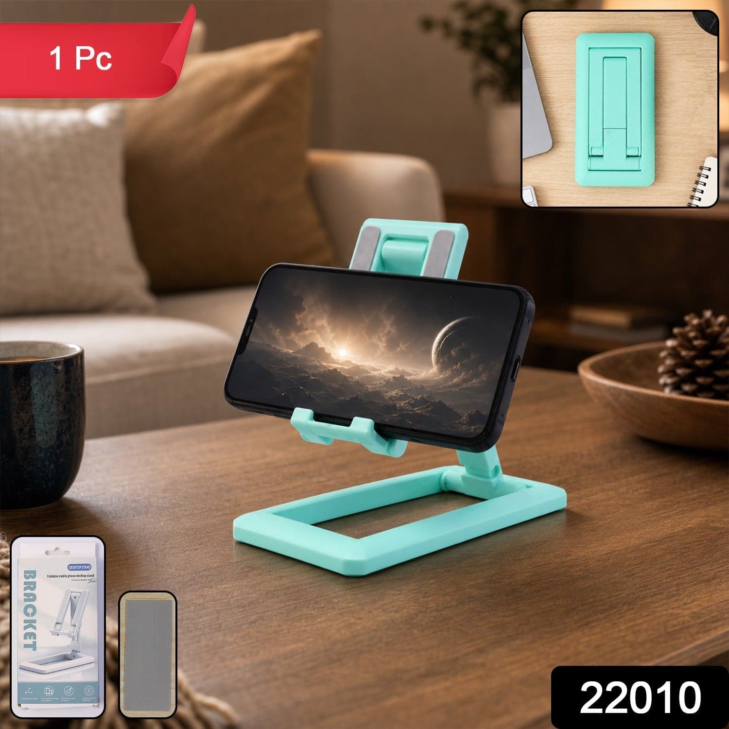 Foldable Mobile Phone Stand the Adjustable & Portable Desk Accessory thumbnail 2