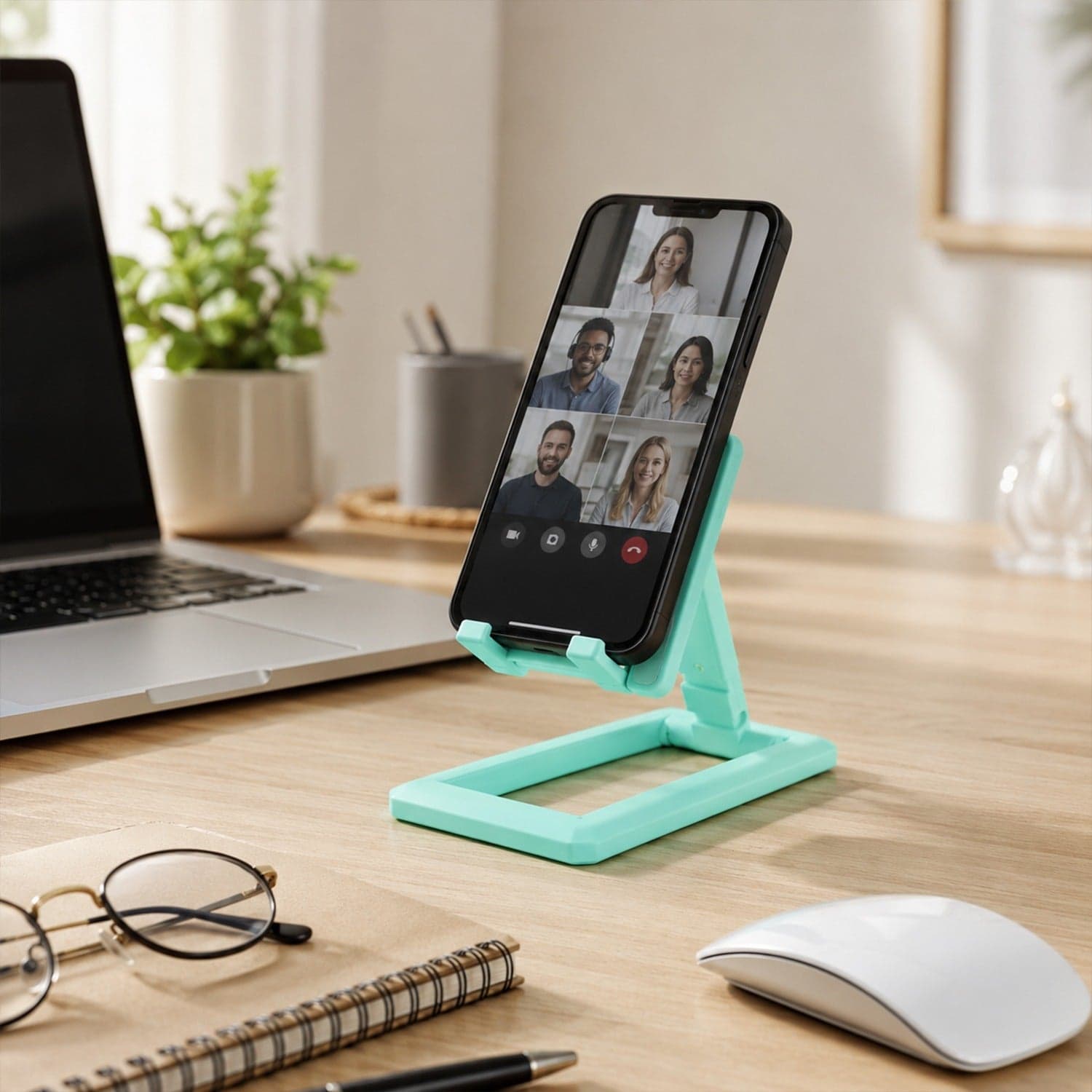 Foldable Mobile Phone Stand the Adjustable & Portable Desk Accessory thumbnail 3