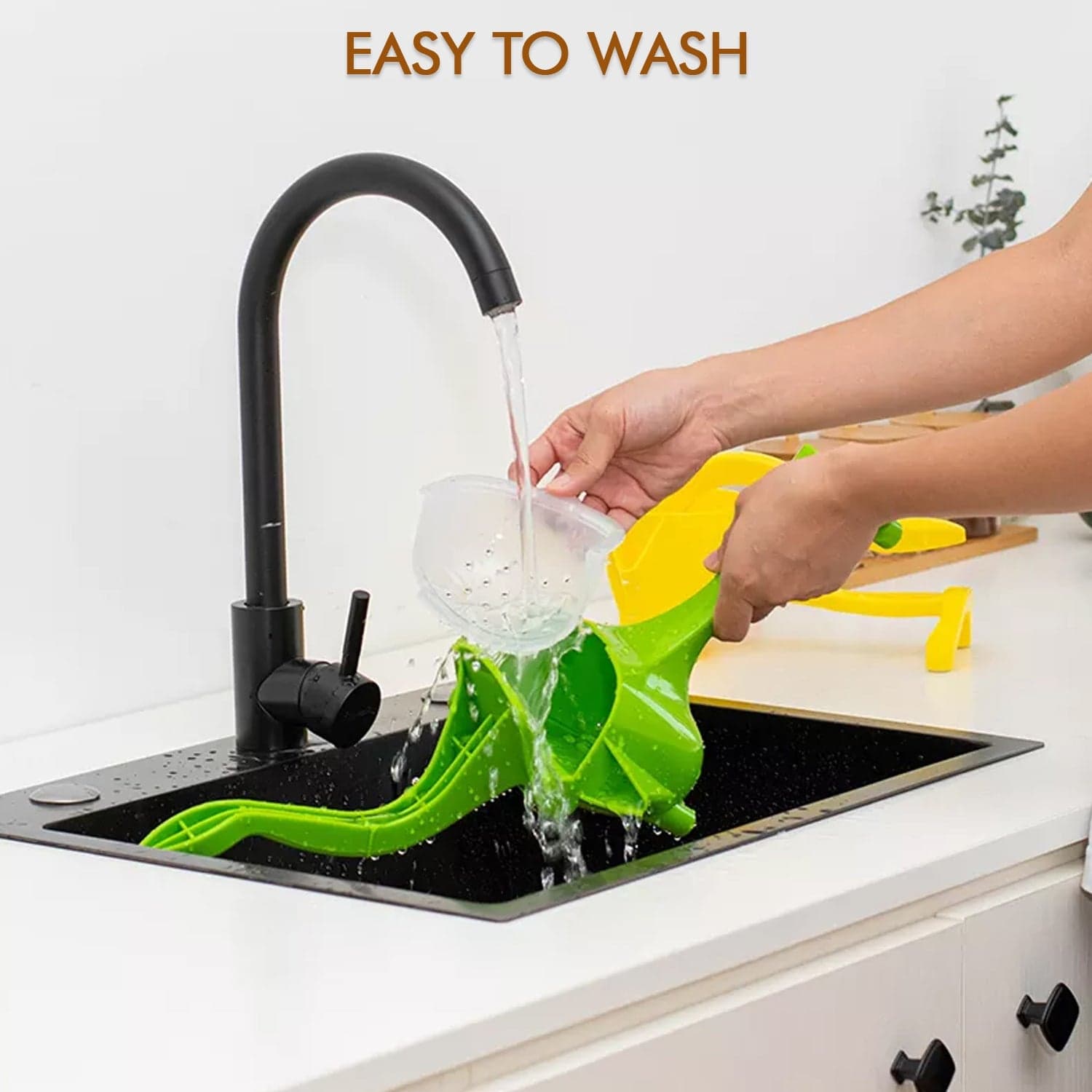 Manual Plastic Fruit Juicer, Hand Press Lemon Squeezer Hand Juicer Citrus Press Juicer Fruit Extractor Tool For Orange, Limes, Lemon ( Brown Box ) thumbnail 8