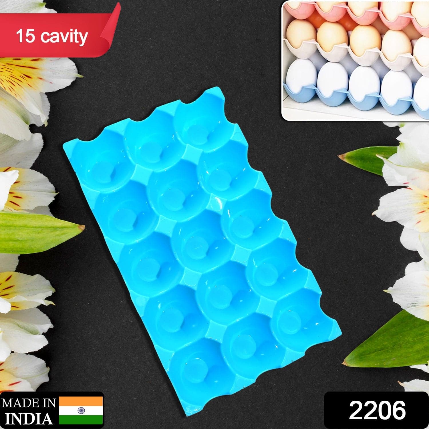Egg Trays for Storage with 15 Eggs Holder thumbnail 2