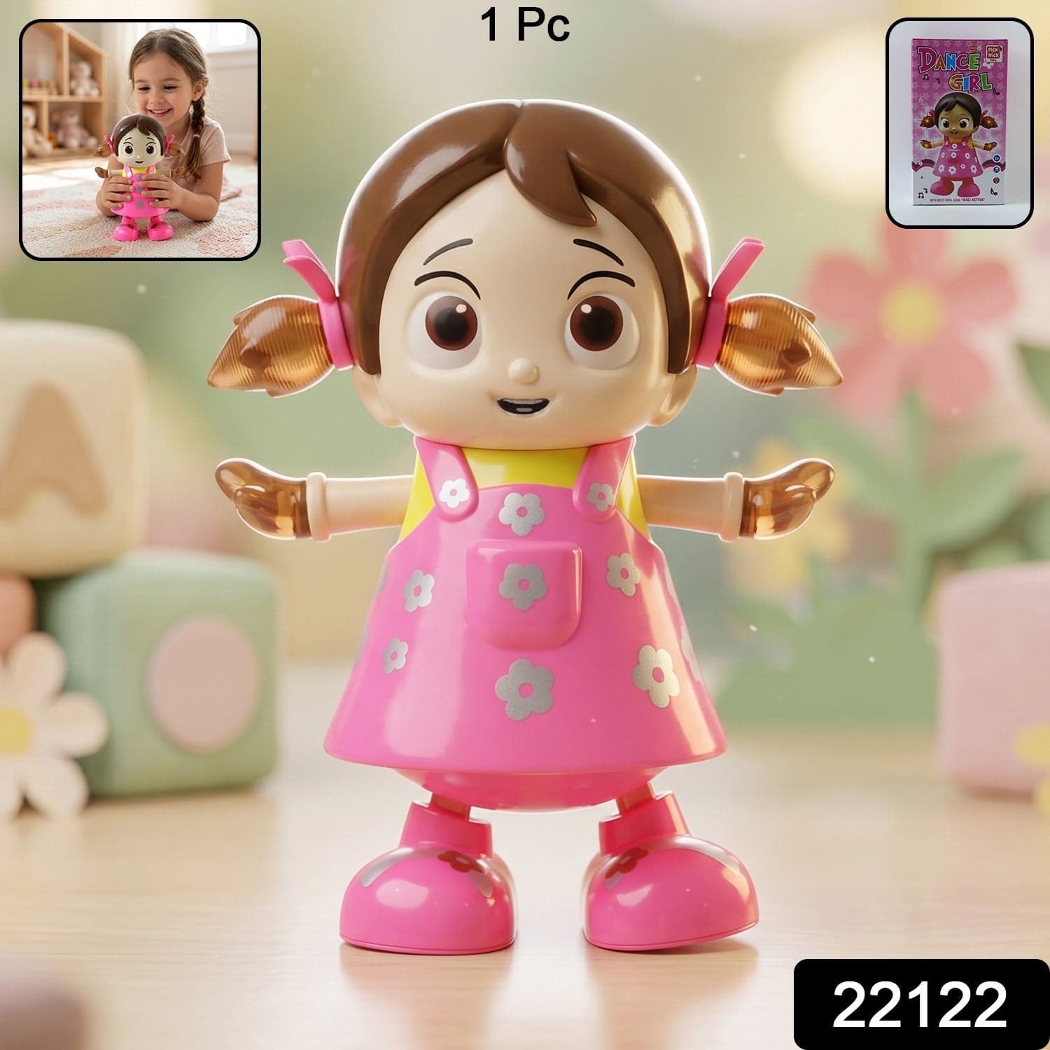 Dancing Girl Musical Light Toy the Kids' Entertaining Rotation and Music thumbnail 2