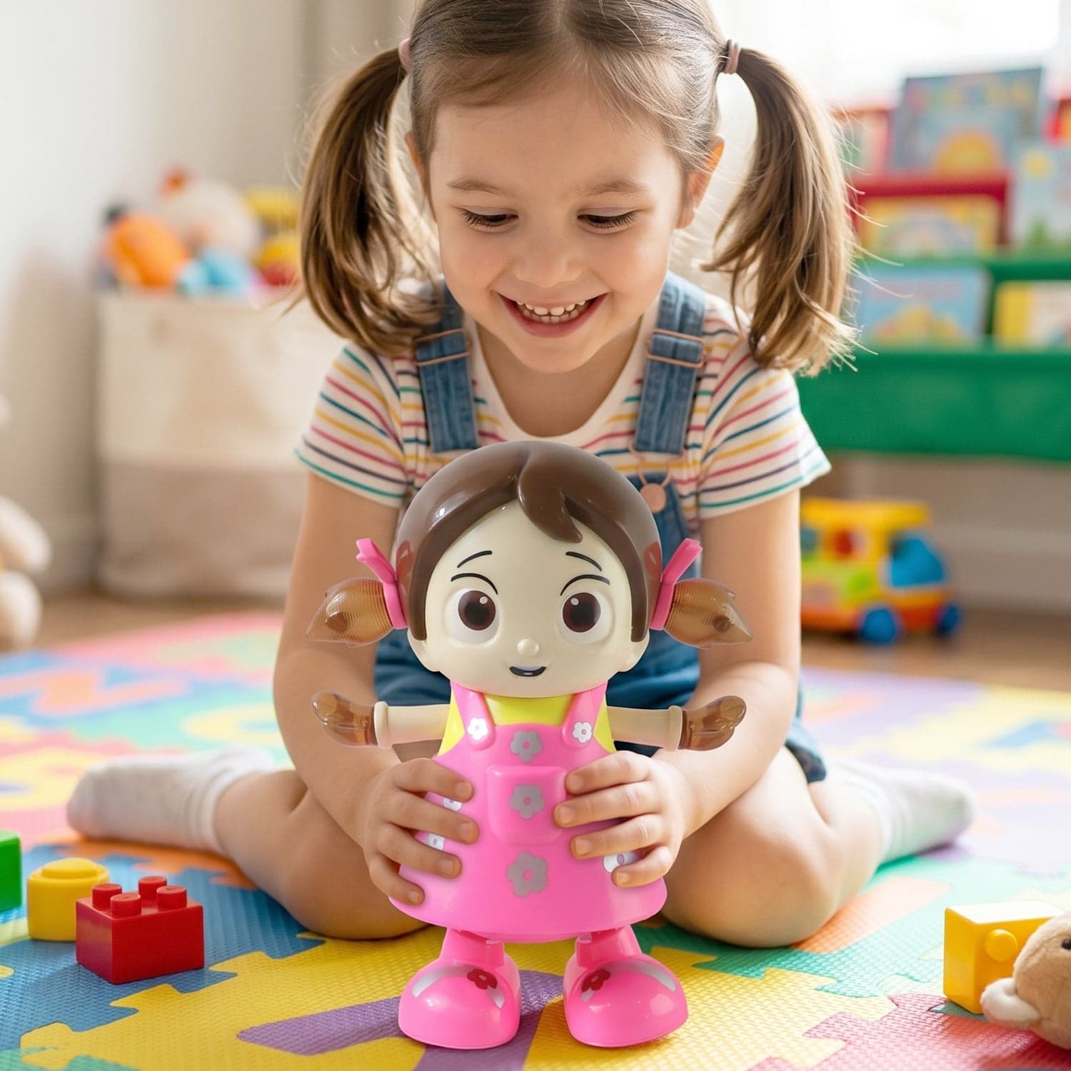 Dancing Girl Musical Light Toy the Kids' Entertaining Rotation and Music thumbnail 3