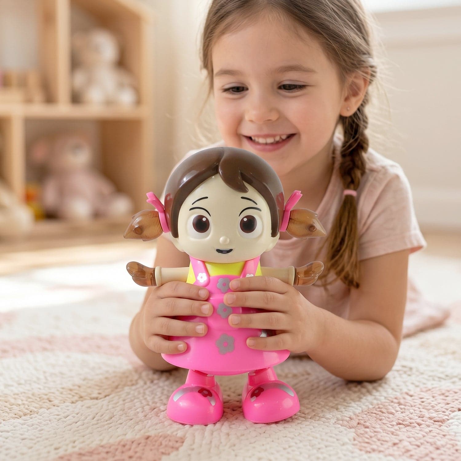 Dancing Girl Musical Light Toy the Kids' Entertaining Rotation and Music thumbnail 4