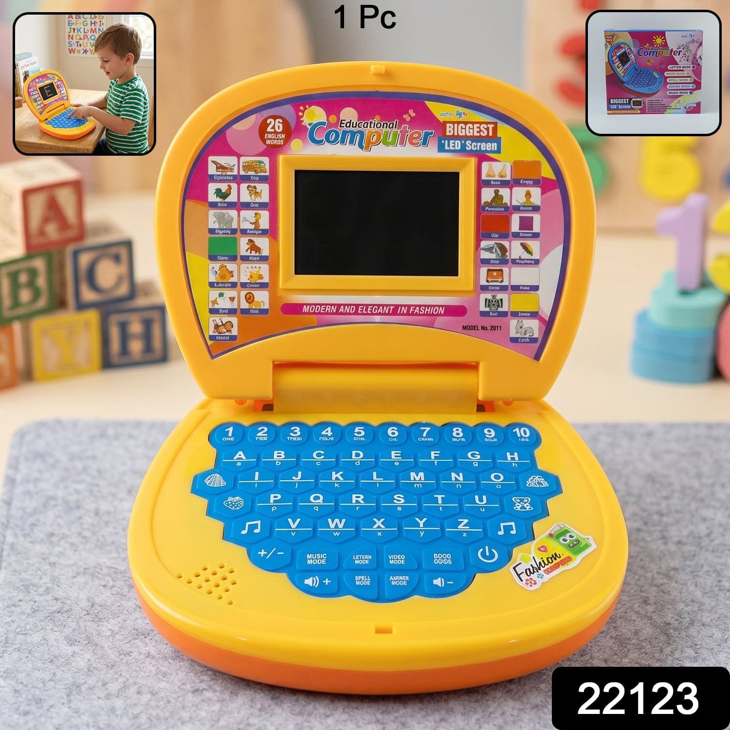 Kids Educational Laptop the Learning Alphabets, Numbers & Music thumbnail 2
