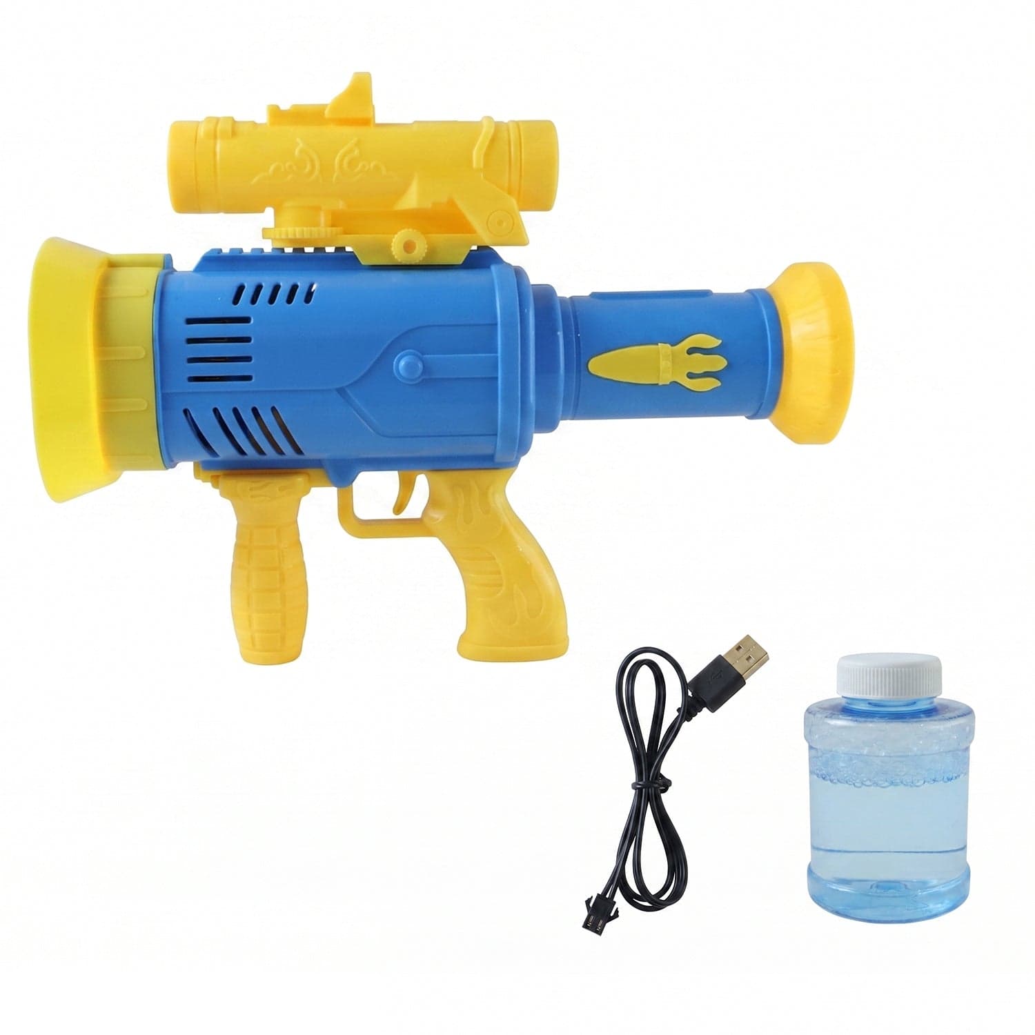 Automatic Bubble Gun the Rechargeable with Colorful Lights for Kids thumbnail 5