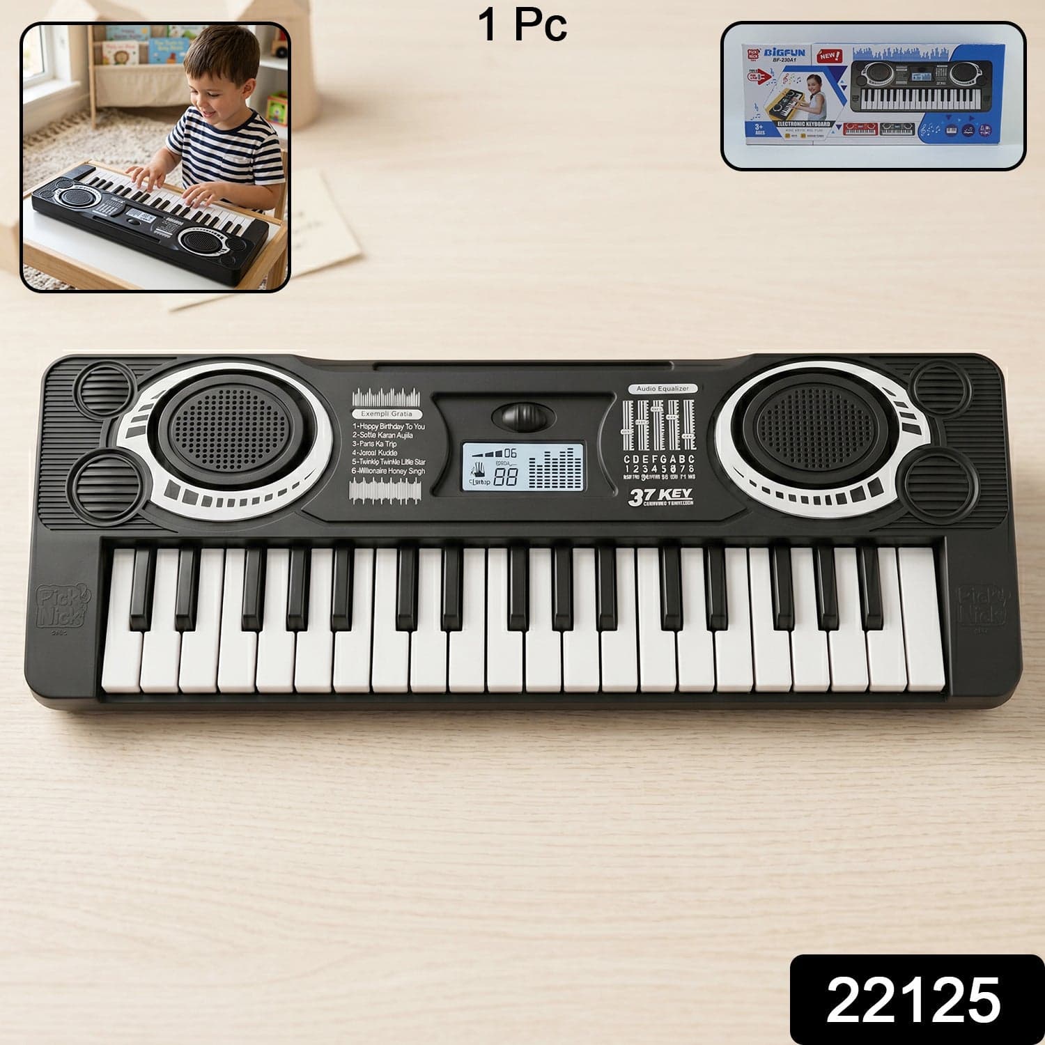 Electronic Musical Keyboard Toy the Multiple Sounds & Rhythms for Kids thumbnail 2