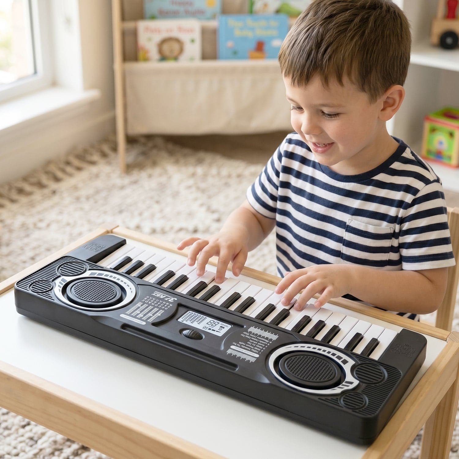 Electronic Musical Keyboard Toy the Multiple Sounds & Rhythms for Kids thumbnail 3