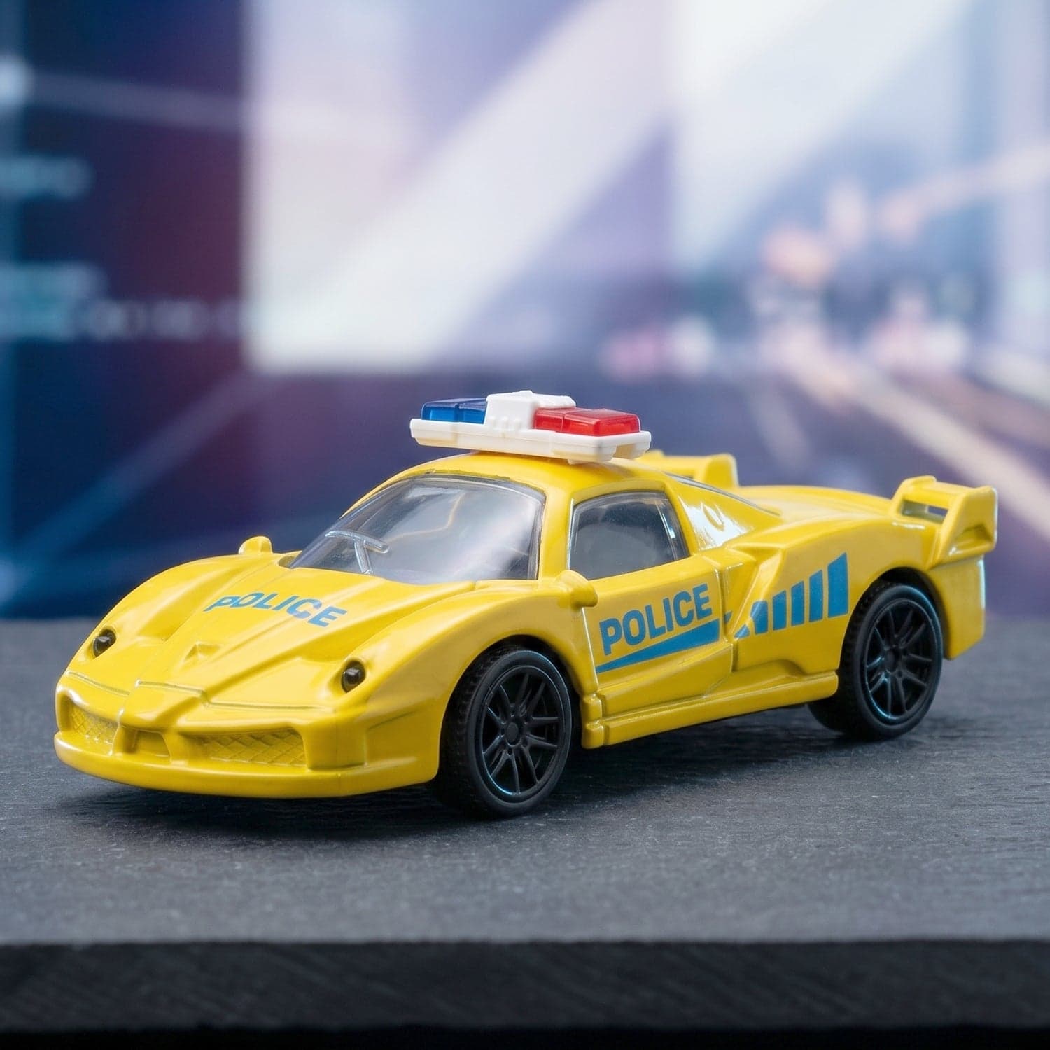 Police Mini Toy Car the Realistic Pull-Back Friction Vehicle thumbnail 3