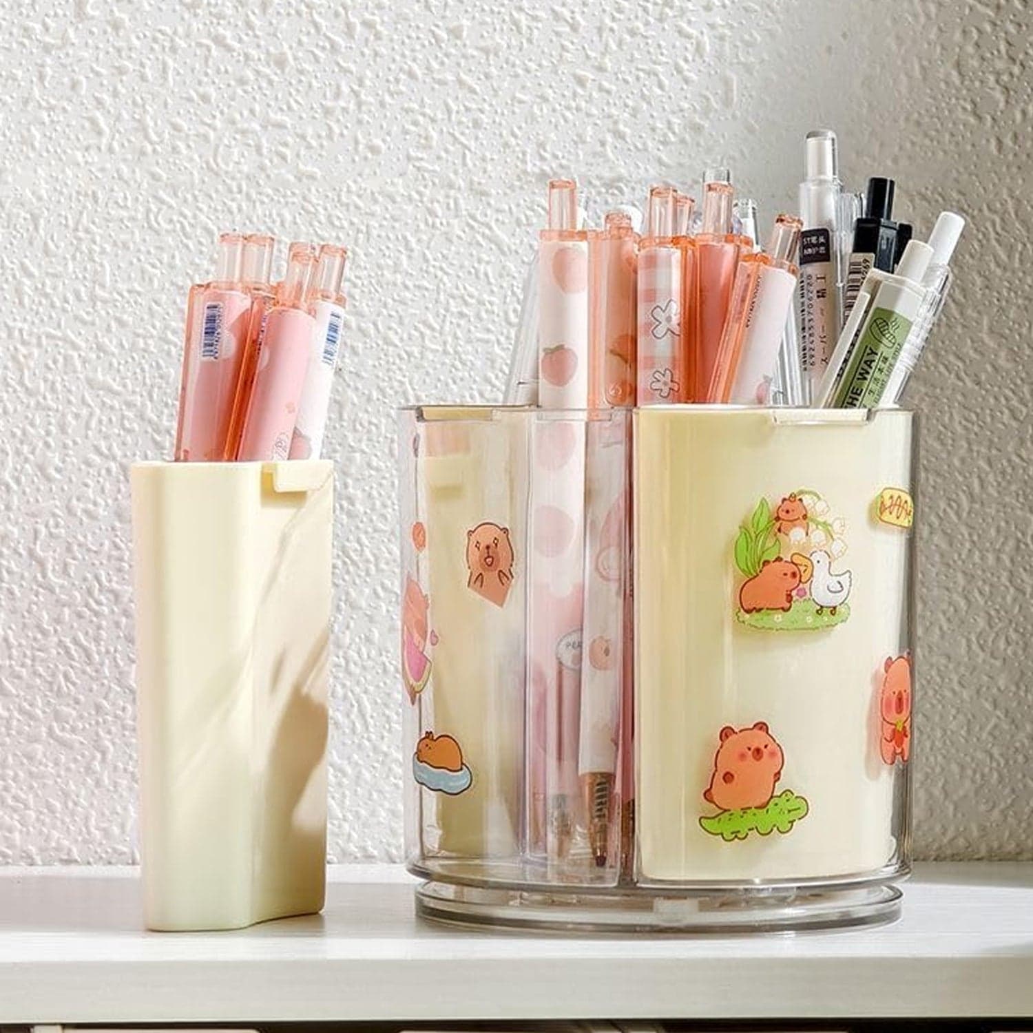Rotating Desk Organizer the 5 Compartments with 360¡ Spin for Office & Home thumbnail 3