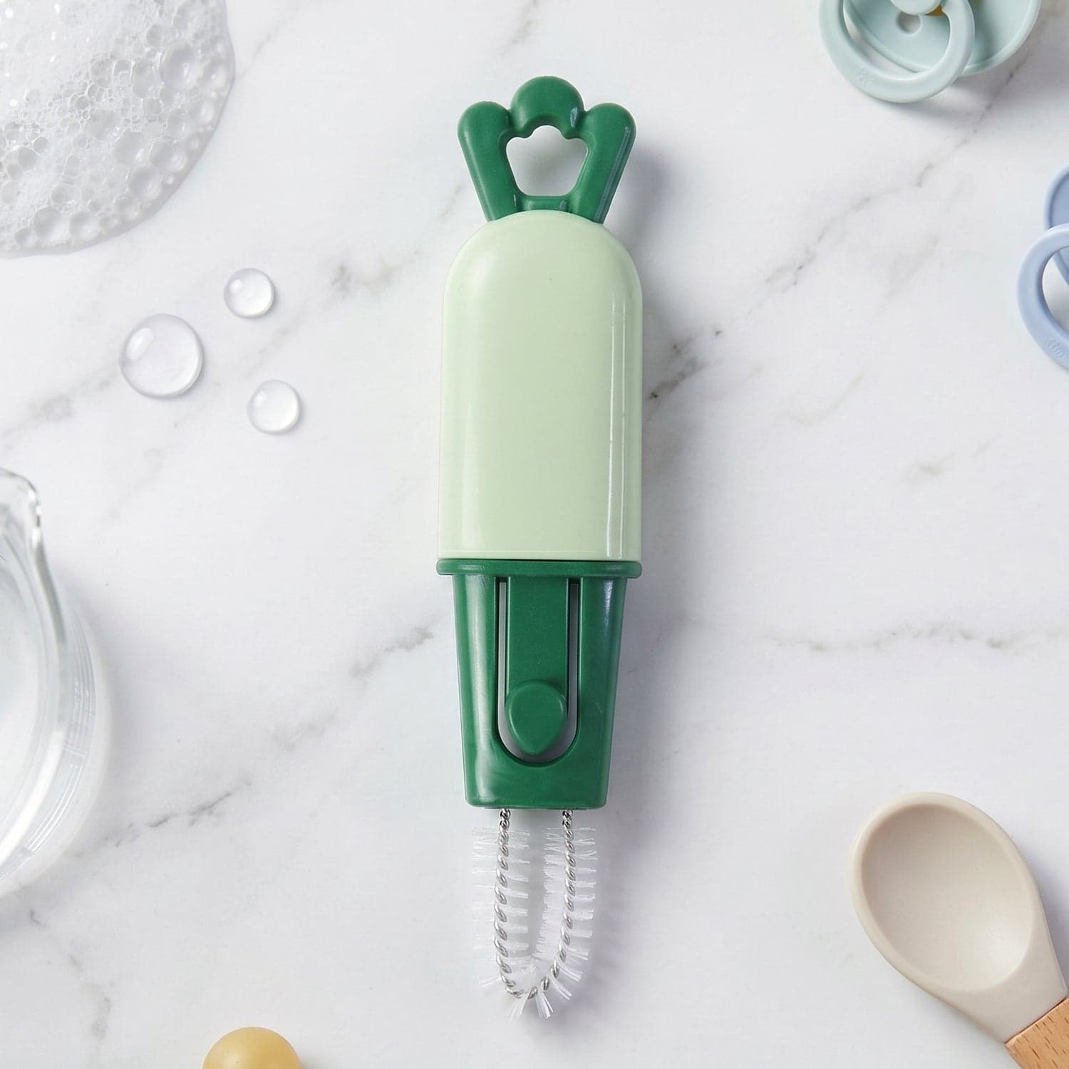 3 in 1 Carrot Bottle Cleaning Brush the Multipurpose Water Bottle Scrubber thumbnail 4