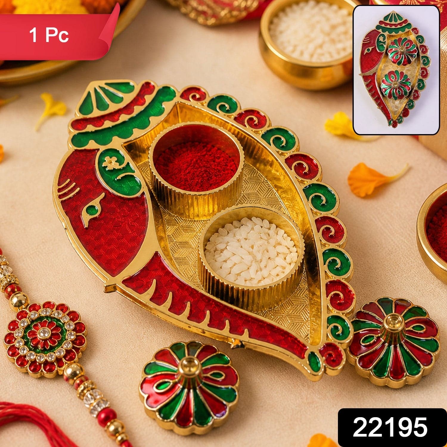 Kankavati Kumkum Holder the Elegant Traditional Puja Accessory thumbnail 2