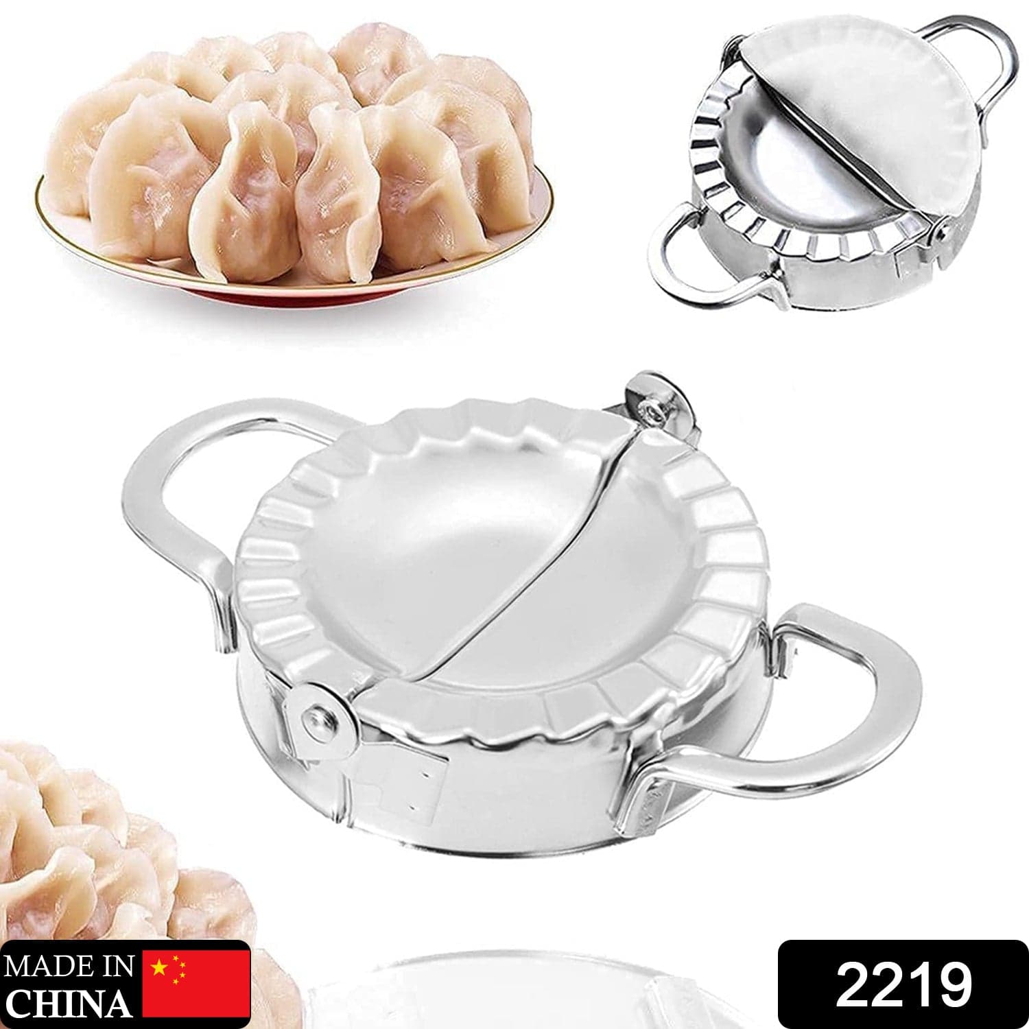 Stainless Steel Dumpling Maker, Dough Cutter Pie Mold Tool. thumbnail 2