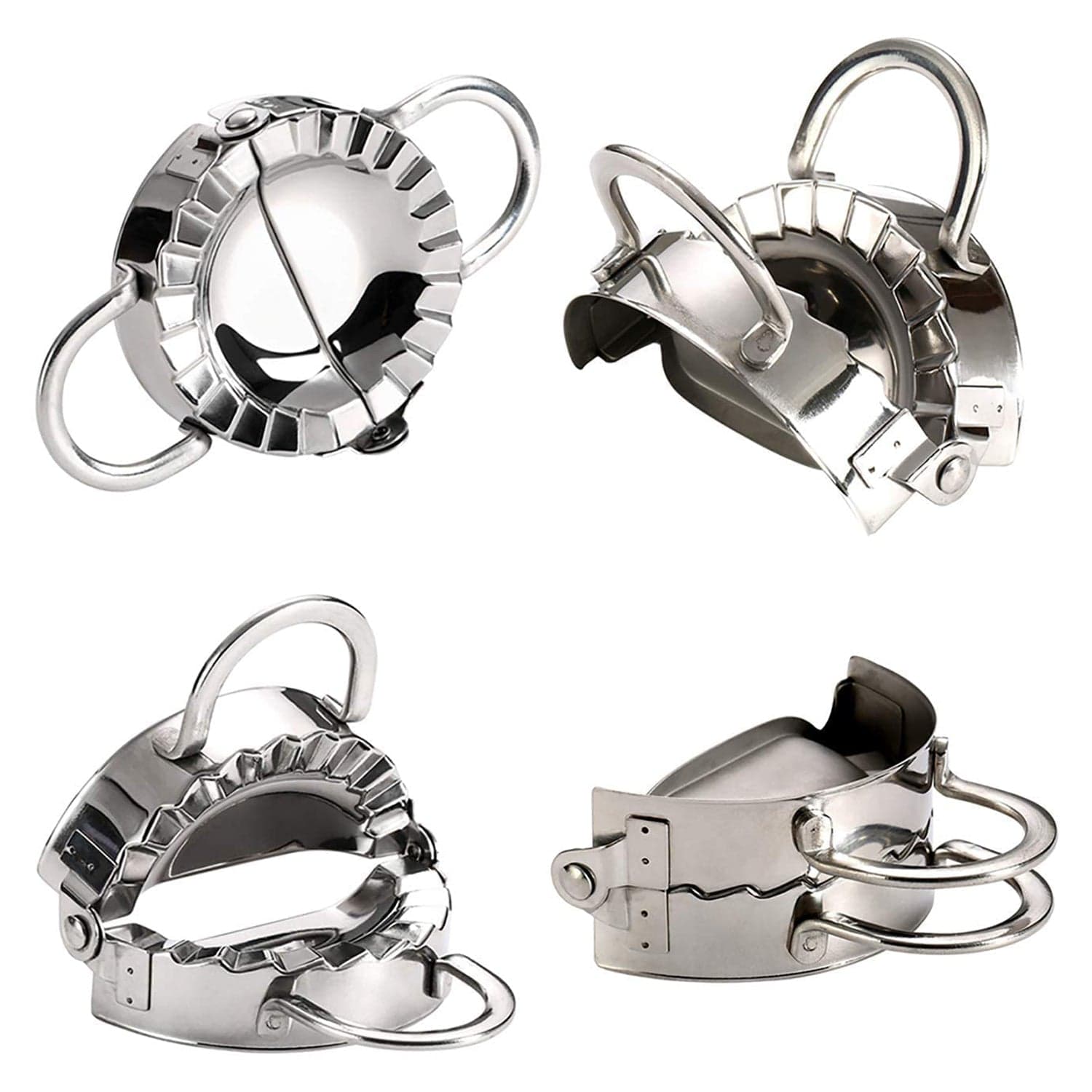 Stainless Steel Dumpling Maker, Dough Cutter Pie Mold Tool. thumbnail 3