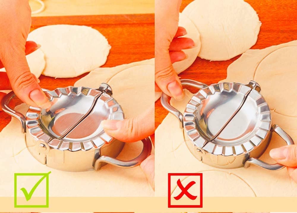 Stainless Steel Dumpling Maker, Dough Cutter Pie Mold Tool. thumbnail 8