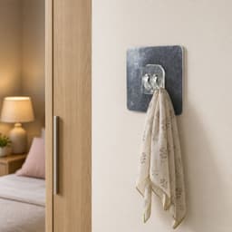 Self-Adhesive Transparent Wall Hook the Damage-Free, Reusable Holder
