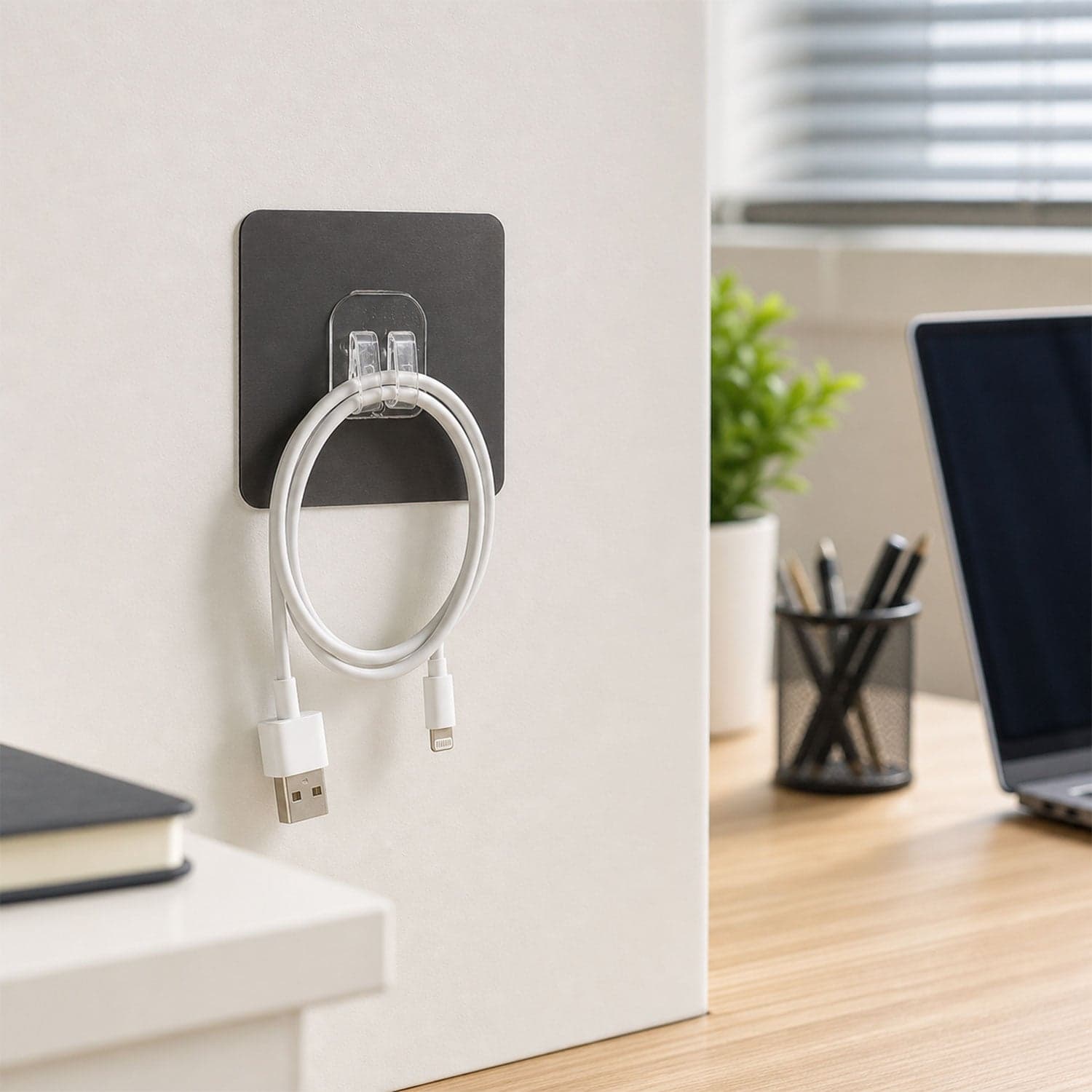 Self-Adhesive Transparent Wall Hook the Damage-Free, Reusable Holder thumbnail 7