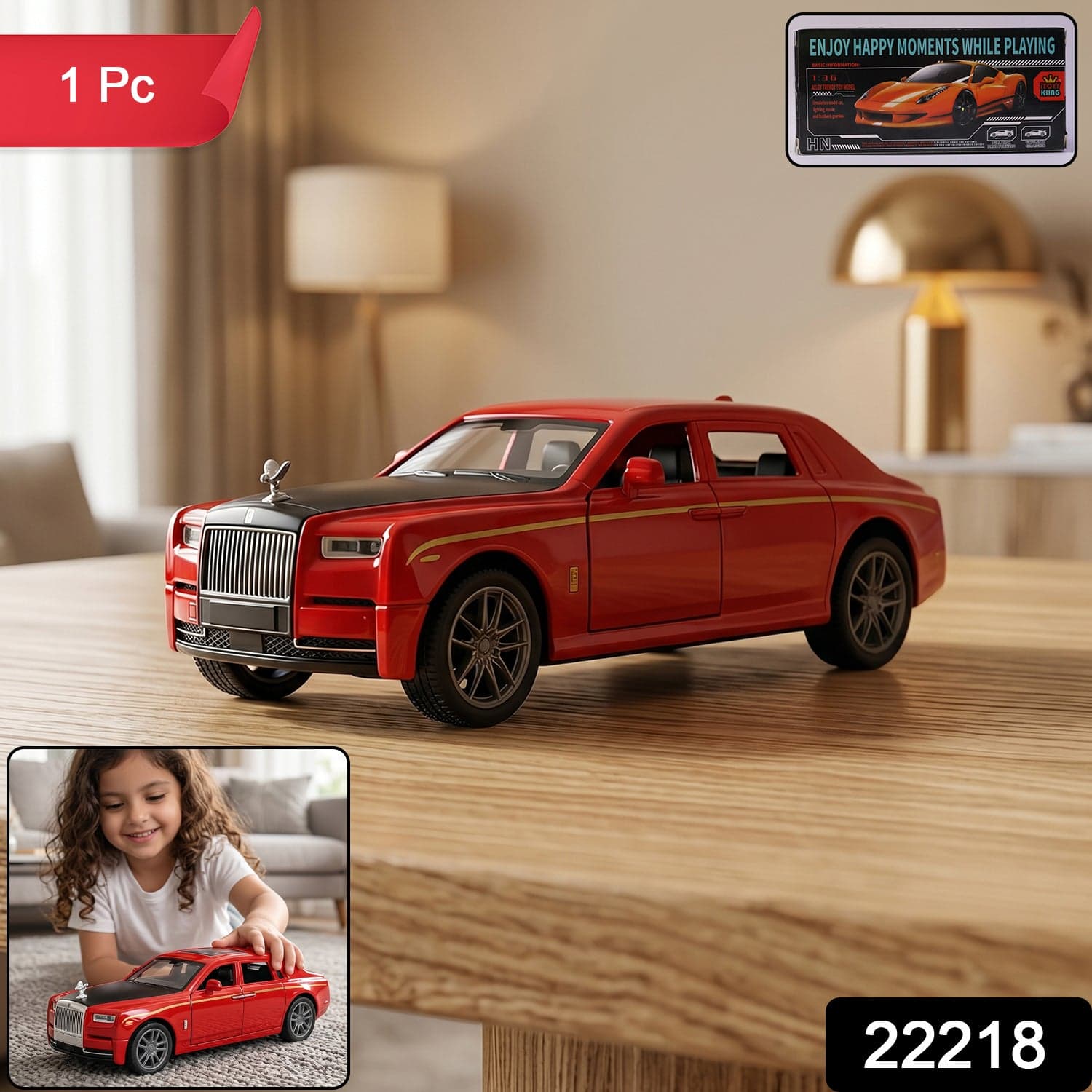 Die-Cast Metal Pull Back Toy Car the Realistic Luxury Sedan Model thumbnail 2