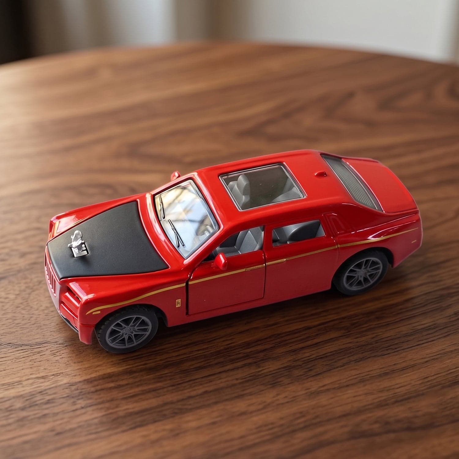 Die-Cast Metal Pull Back Toy Car the Realistic Luxury Sedan Model thumbnail 4