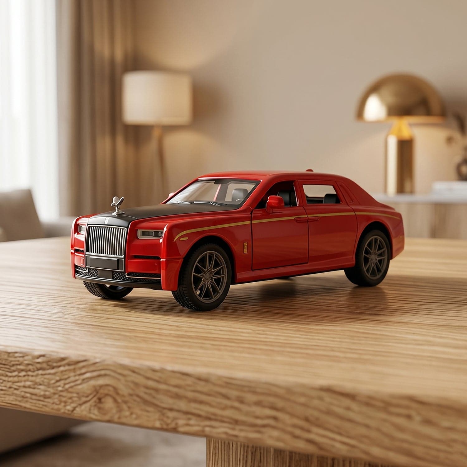 Die-Cast Metal Pull Back Toy Car the Realistic Luxury Sedan Model thumbnail 7