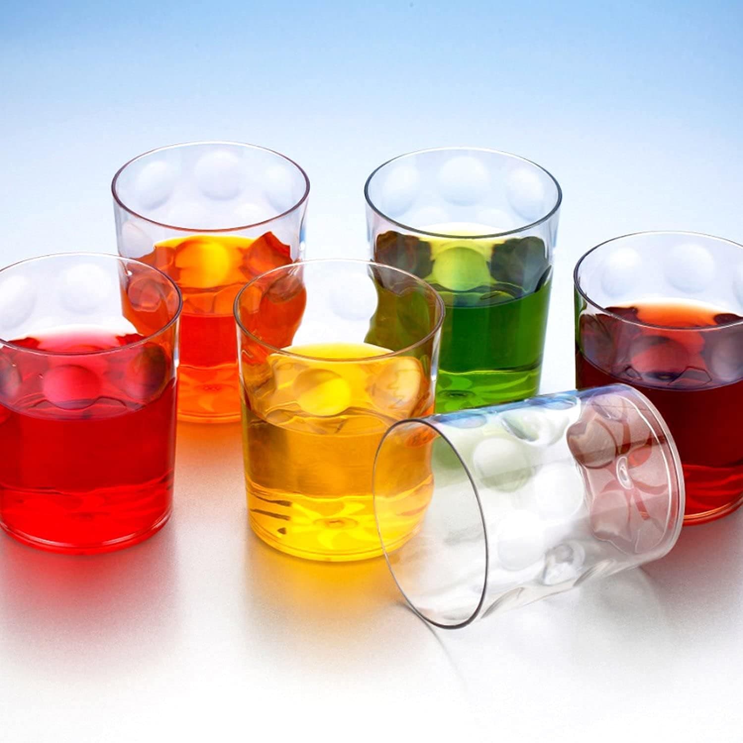 Magic Glass Clear Glass Bubble Water Juice Glasses (6 Pcs Set) thumbnail 1