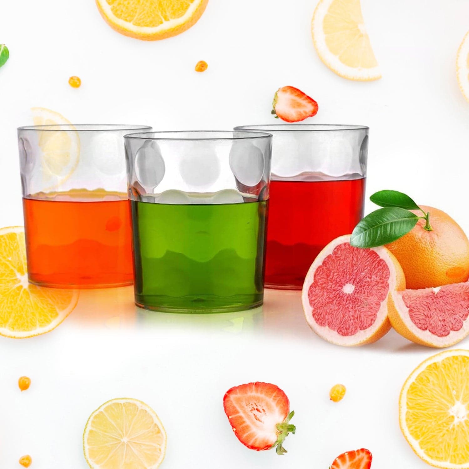Magic Glass Clear Glass Bubble Water Juice Glasses (6 Pcs Set) thumbnail 3