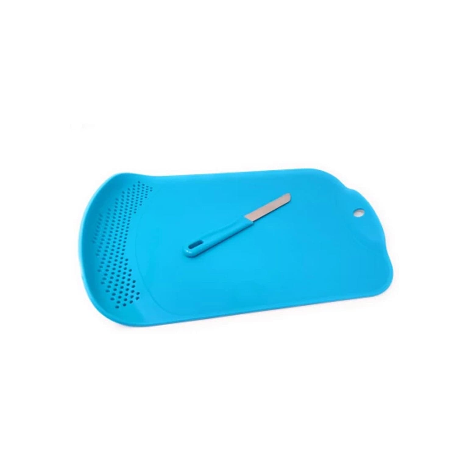 Chop & Drain Vegetables Fruits Chopping Board Sleek Knife thumbnail 4